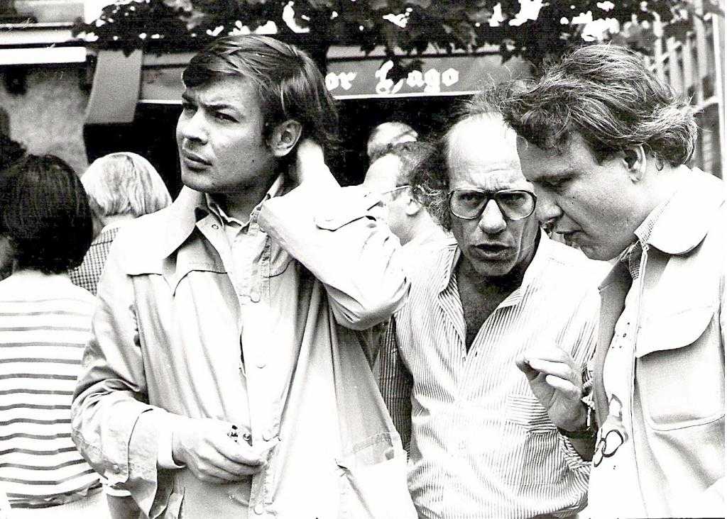 1980, Париж: на демонстрации-пробеге у советского посольства. Вадим и В.Буковский